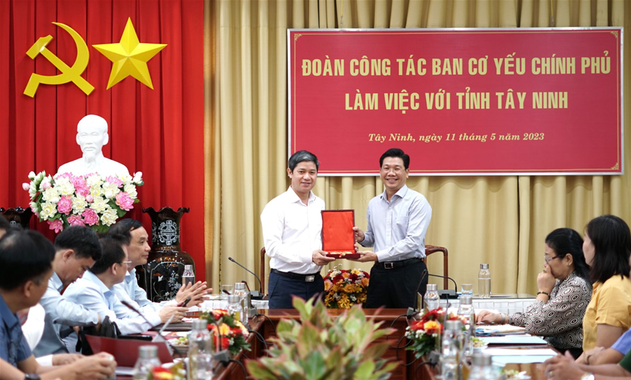 Ban Cơ yếu Chính phủ làm việc với tỉnh Tây Ninh